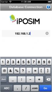 iPOSIM to POSIM EVO mobile database connection ip