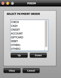 Setting payment order type2