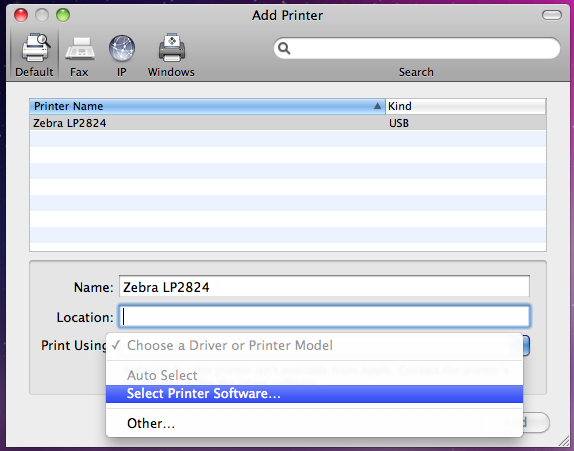 Zebra Printer For Mac