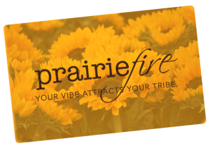 gift card prairie fire design card