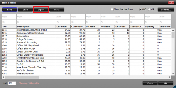 export search results excel for mac