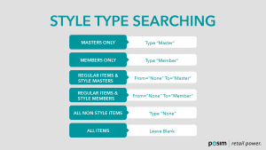 style type searching
