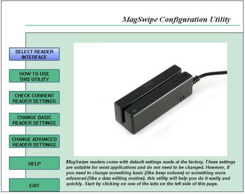 mag stripe reader xm95 track 2 configuration 1