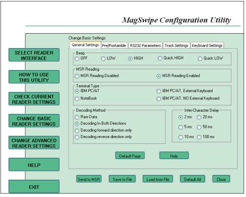 mag stripe reader xm95 track 2 configuration 3