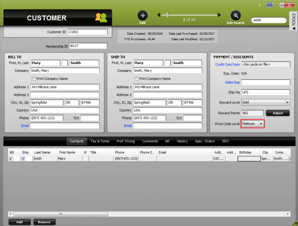 POSIM EVO Price Codes Setup - POSIM Point of Sale Software