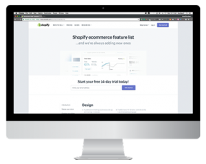 ecommerce feature list shopify