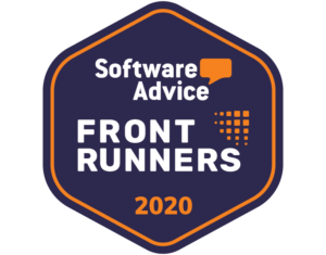 software advice front runner 2020 badge